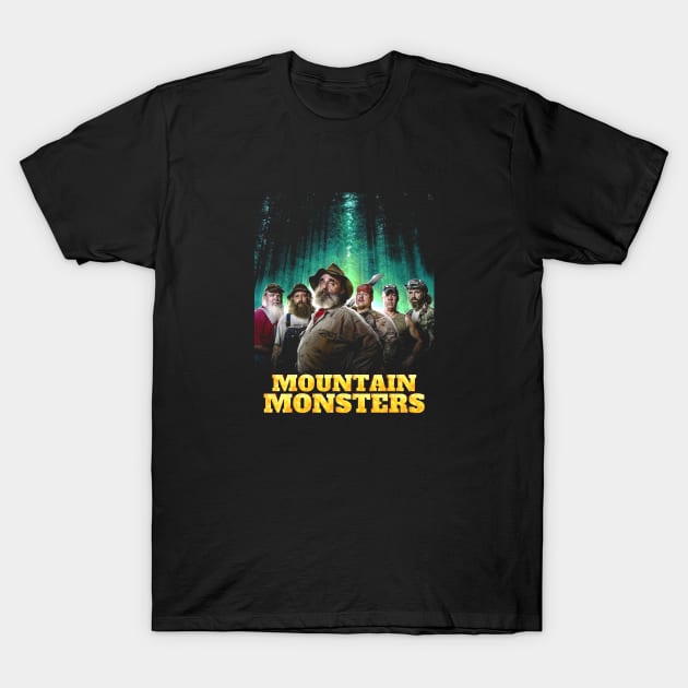 Mountain  Monsters American Cryptozoology Themed Reality T-Shirt by asheribtllo